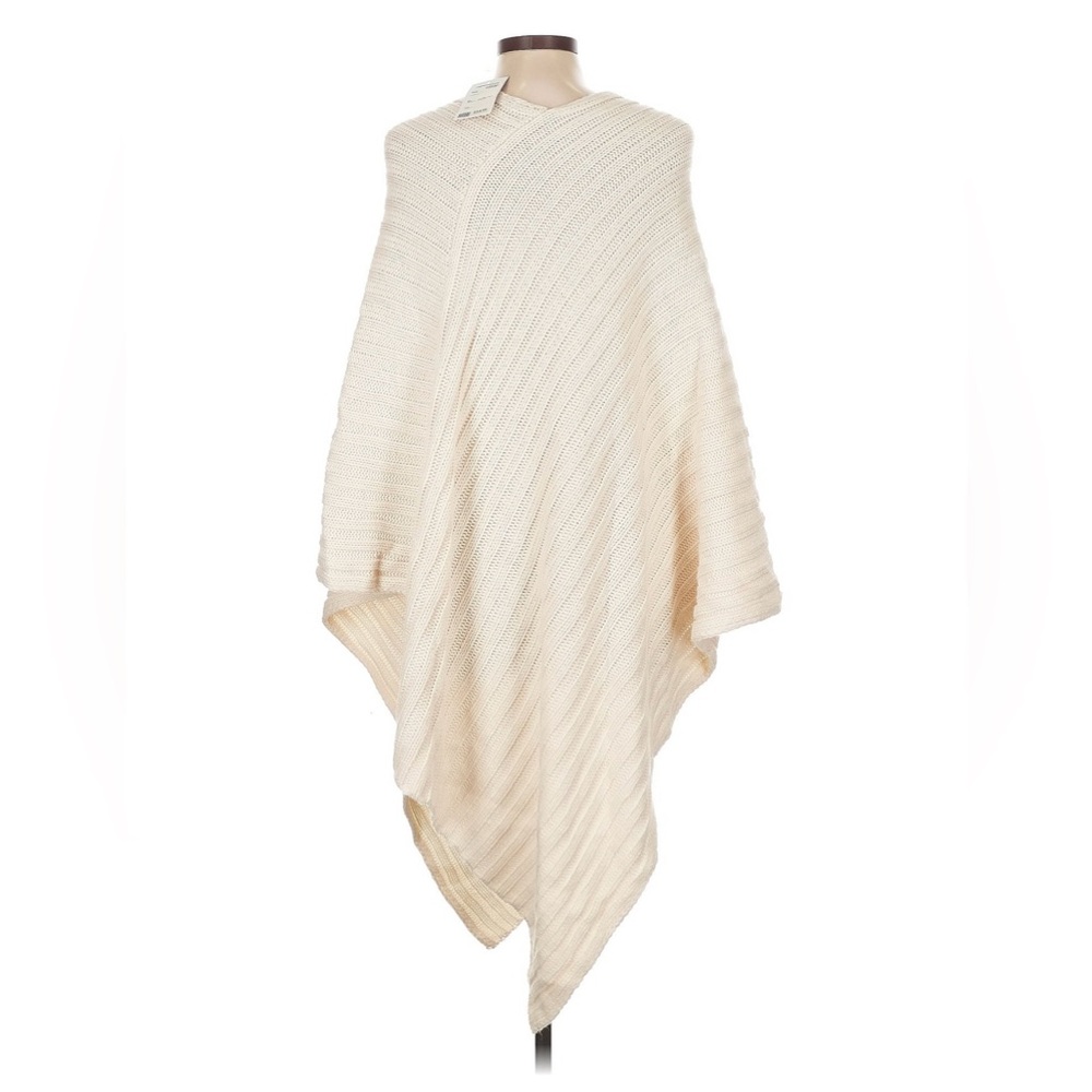 HYFVE Bohemian Cowgirl Poncho L NWT | Ivory Fall Layering Wrap